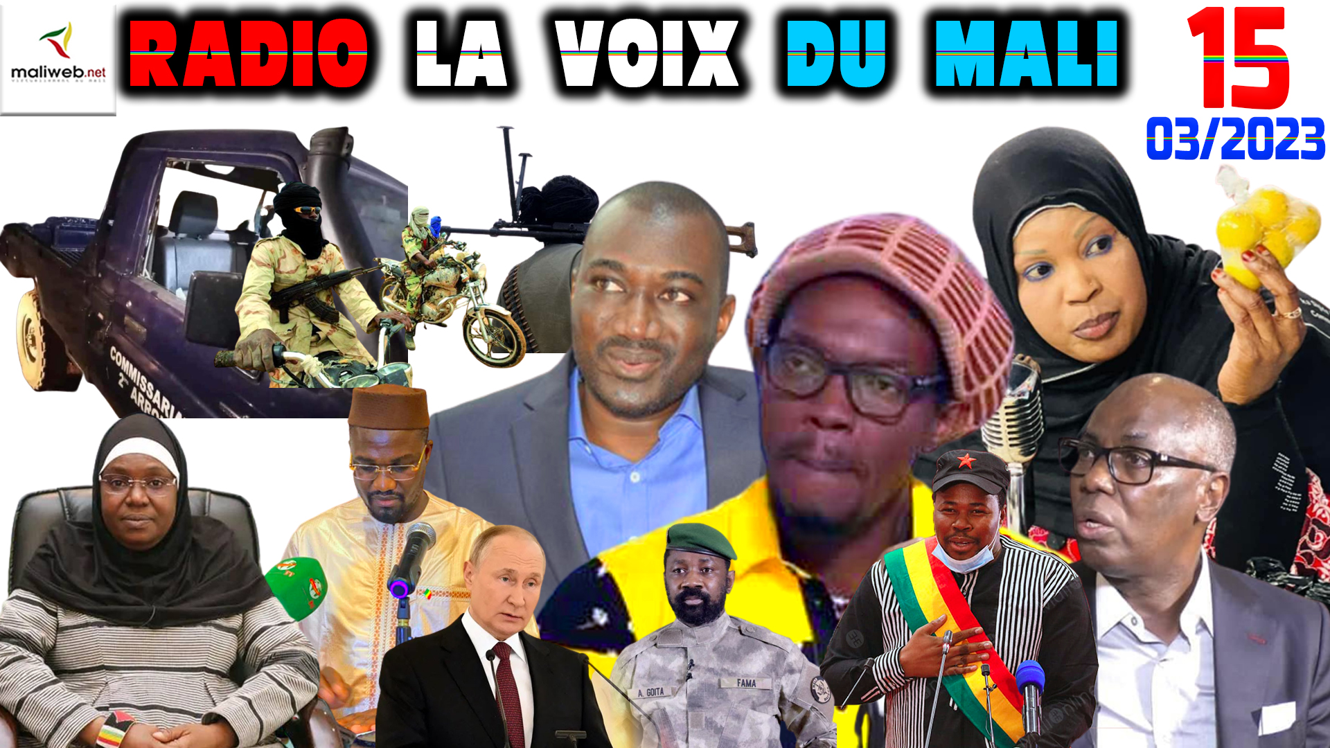 La Revue de Presse de la RADIO LA VOIX DU MALI du 15 MARS 2023