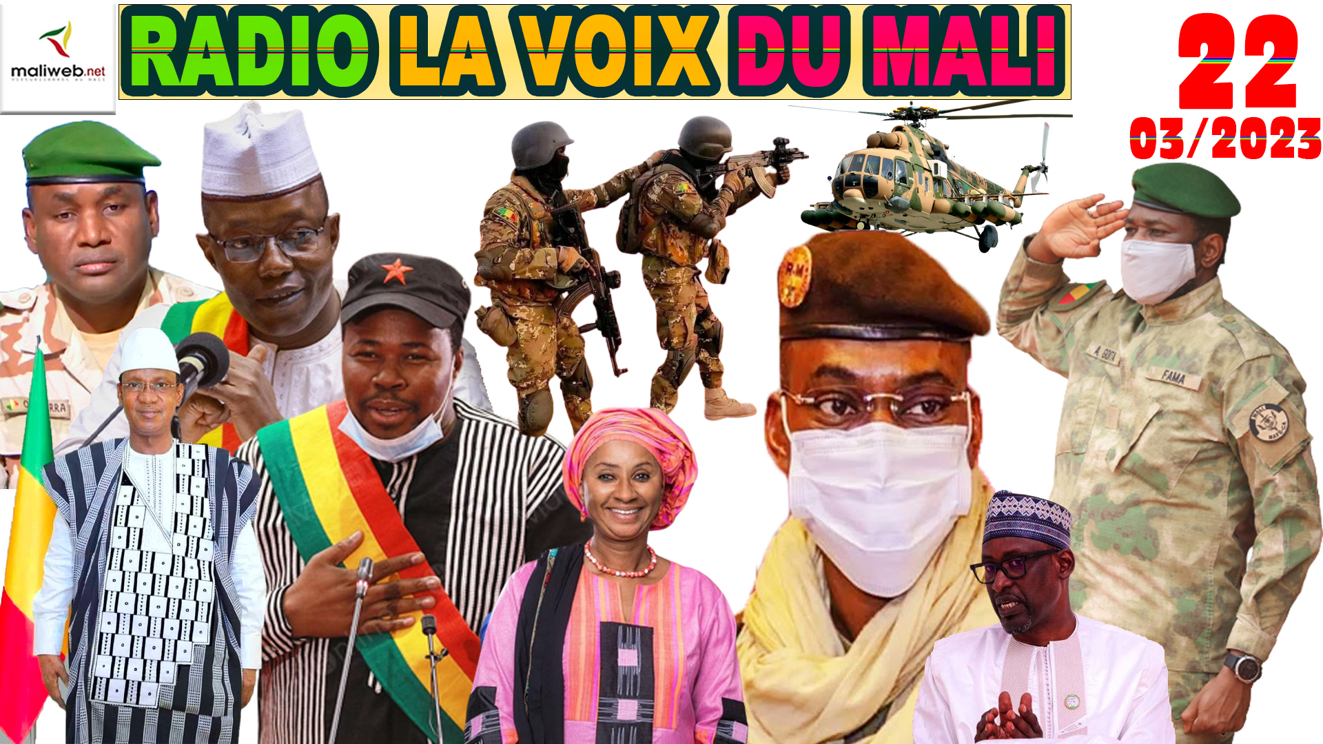 La Revue de Presse de la RADIO LA VOIX DU MALI du 22 MARS 2023