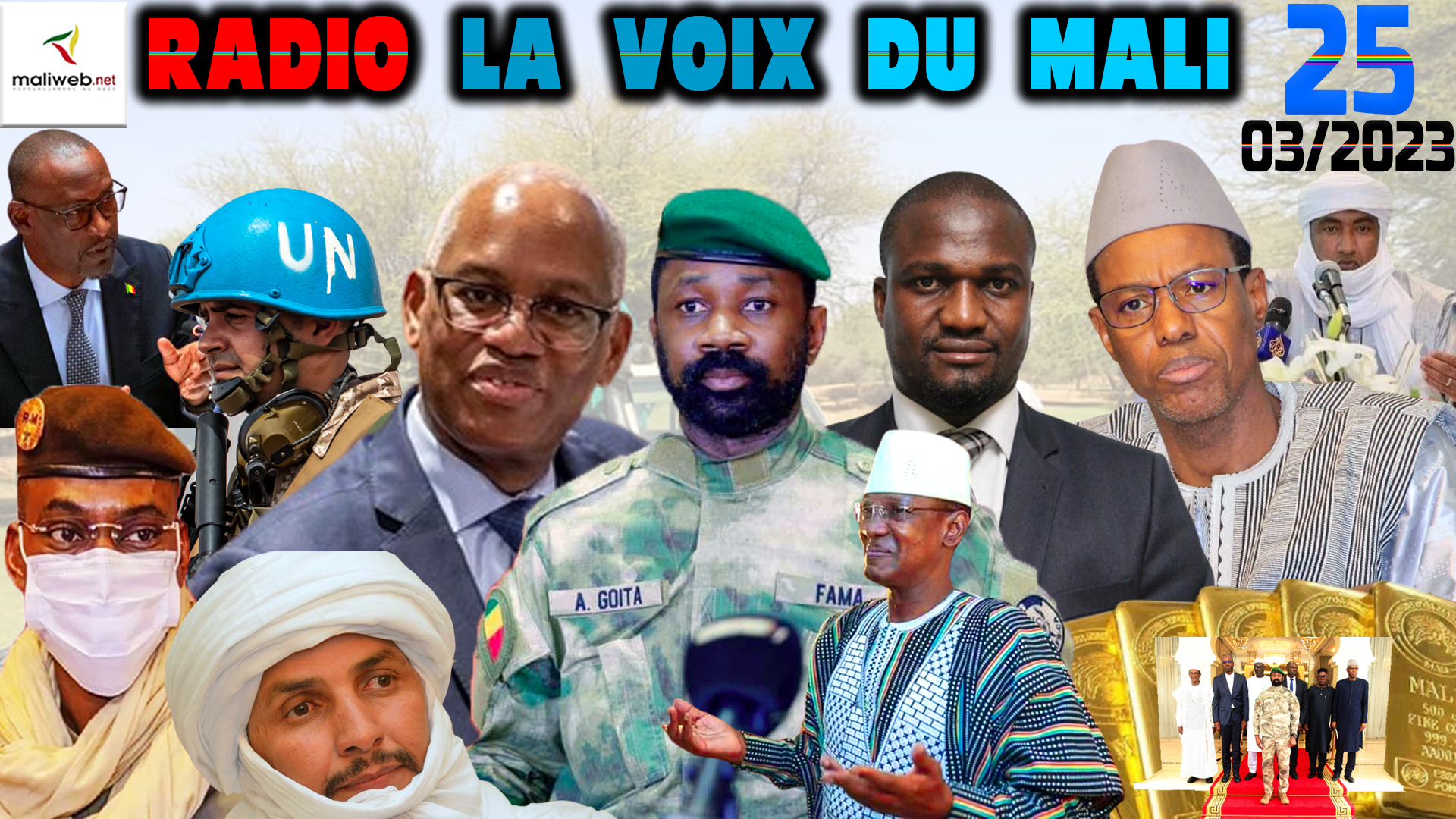 La Revue de Presse de la RADIO LA VOIX DU MALI du 25 MARS 2023