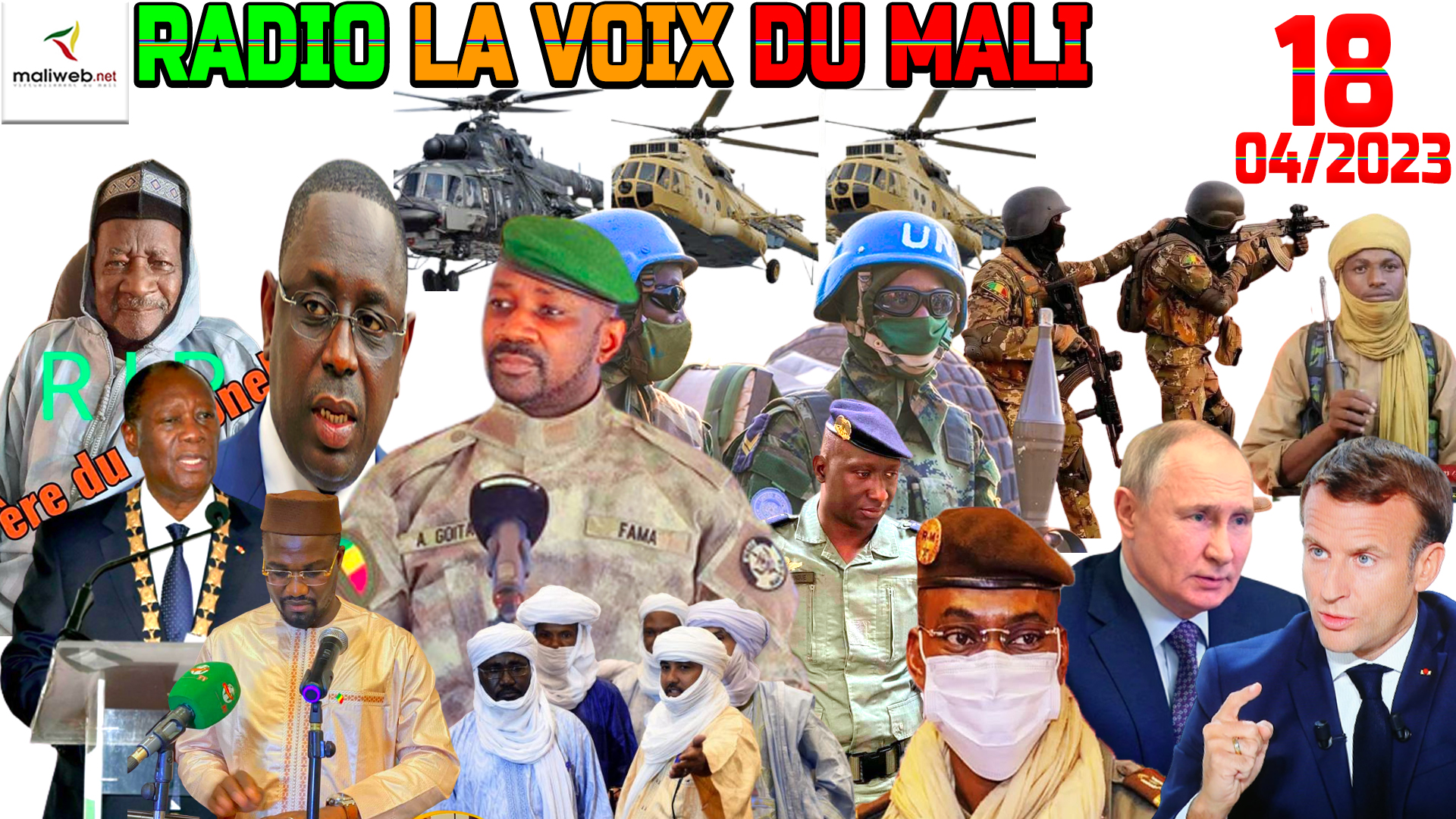 La Revue de Presse de la RADIO LA VOIX DU MALI du 18 AVRIL 2023