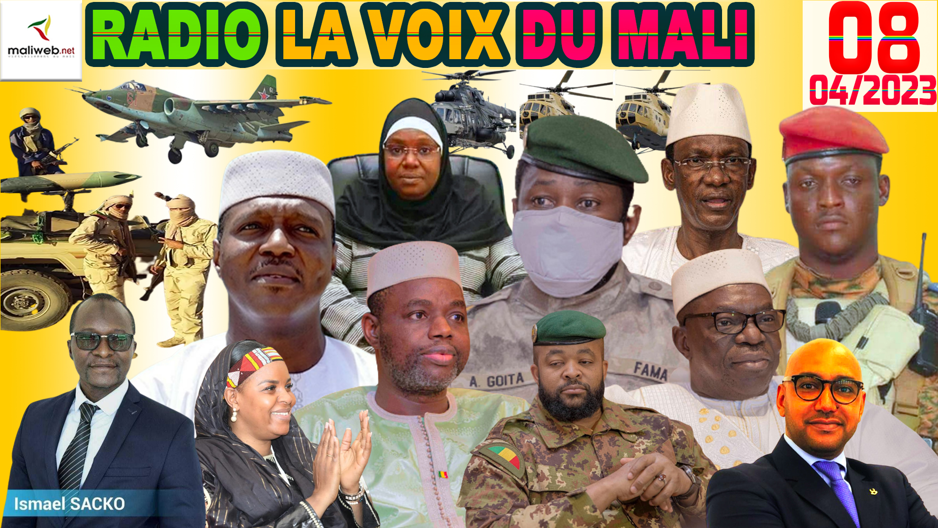 La Revue de Presse de la RADIO LA VOIX DU MALI du 08 AVRIL 2023