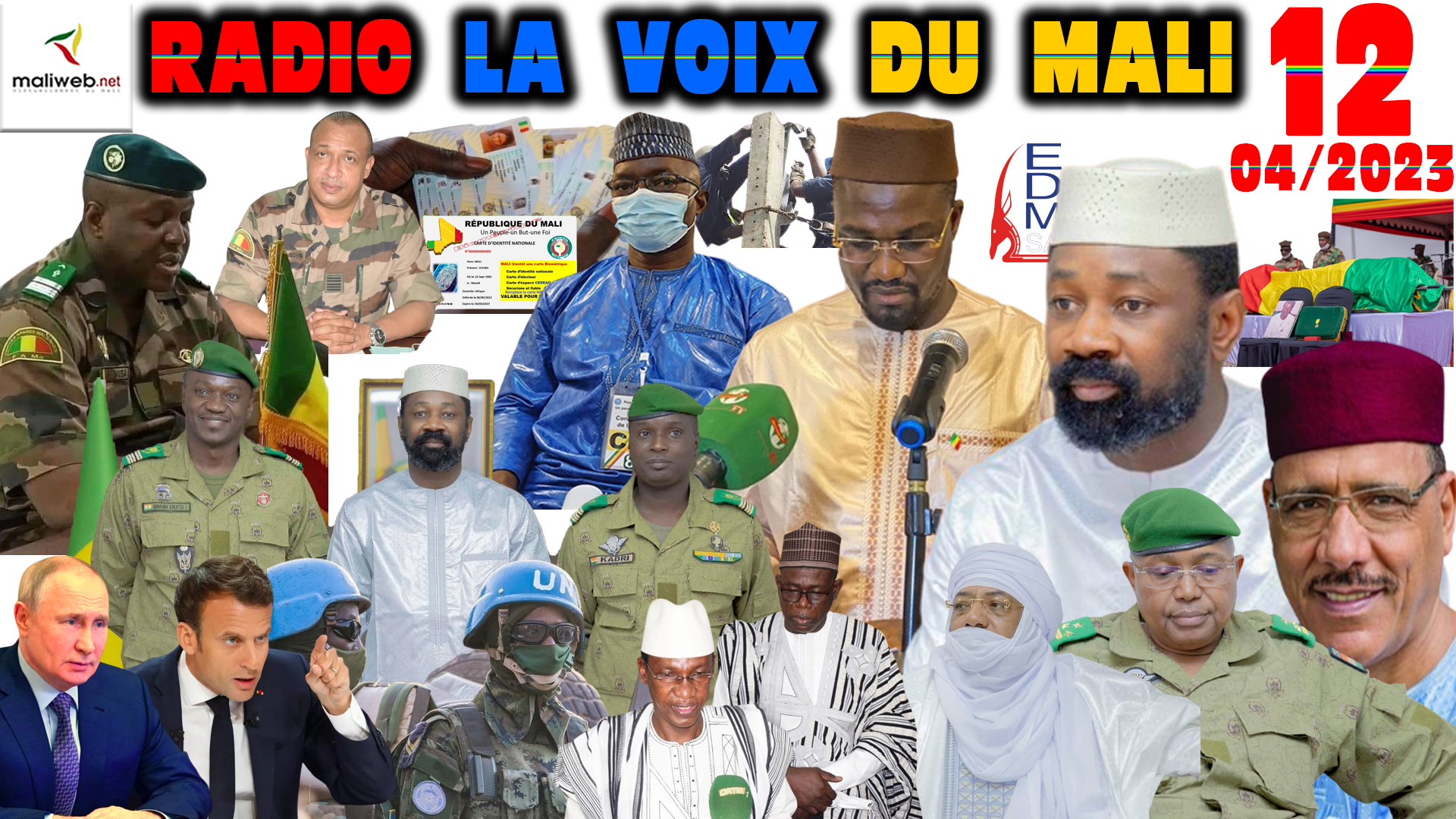 La Revue de Presse de la RADIO LA VOIX DU MALI du 12 AVRIL 2023