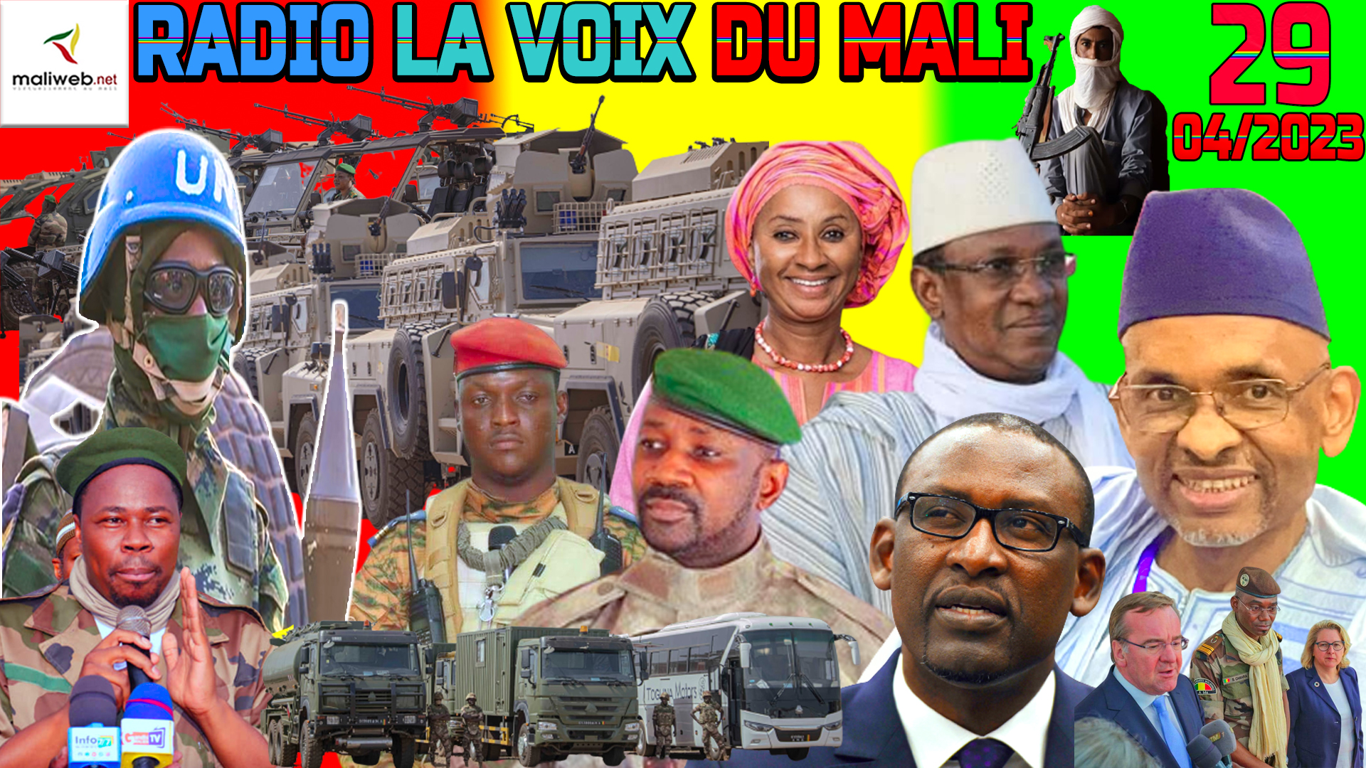 La Revue de Presse de la RADIO LA VOIX DU MALI du 29 AVRIL 2023