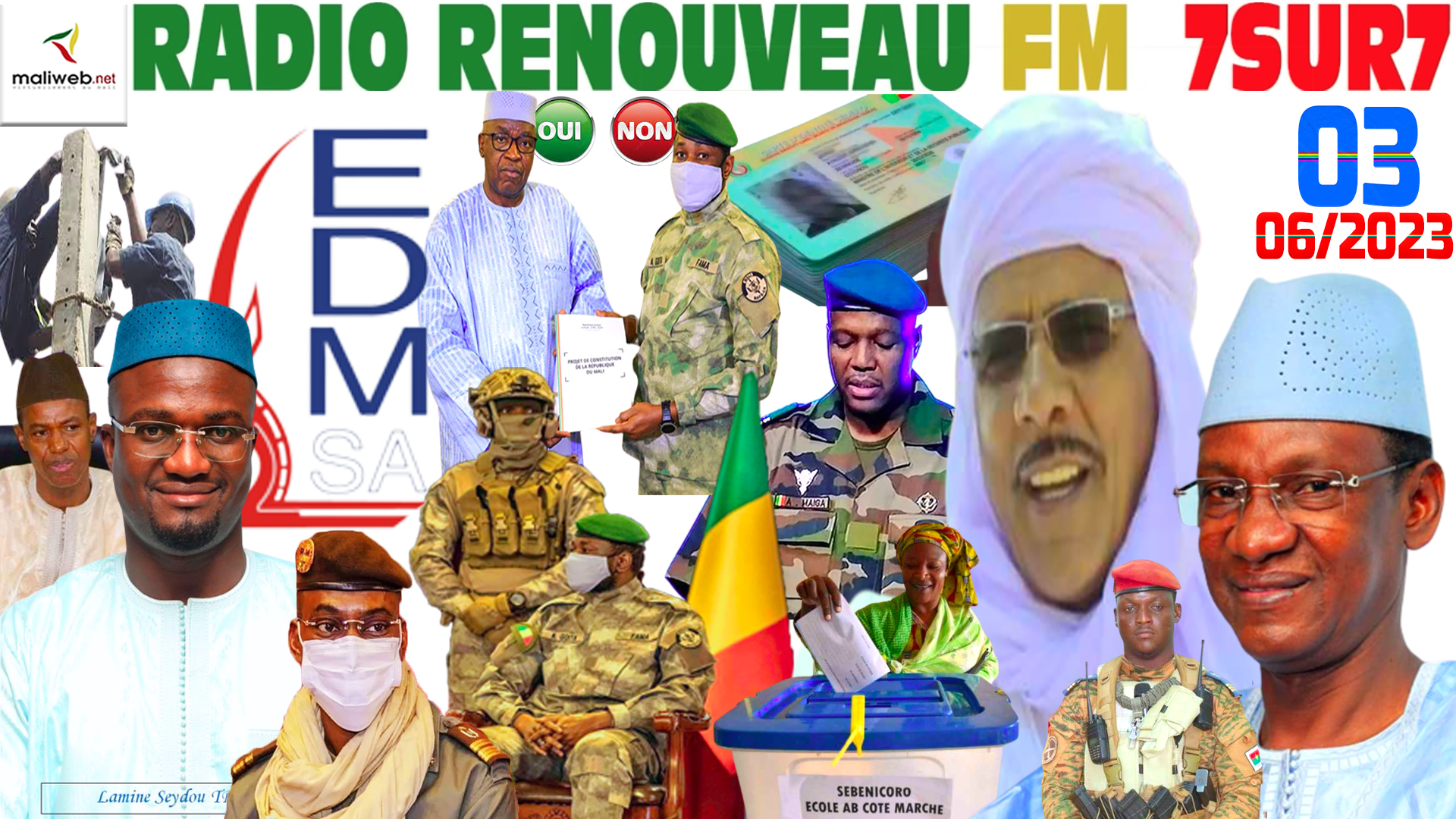 Emission 7SUR7 de la RADIO RENOUVEAU FM du 03 JUIN 2023