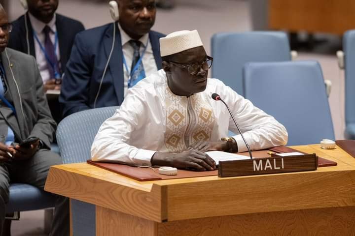 Déclaration de S.E.M. Issa Konfourou, Ambassadeur Représentant permanent, à l’occasion de l’adoption par le Conseil de sécurité de la résolution consacrant la fin du mandat et le retrait de la Mission multidimensionnelle intégrée des Nations Unies au Mali (MINUSMA)