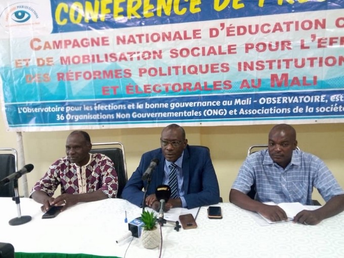 Reformes politiques, institutionnelles et électorales au Mali :   L’observatoire électorale et la fondation nationale pour la démocratie se prononcent….