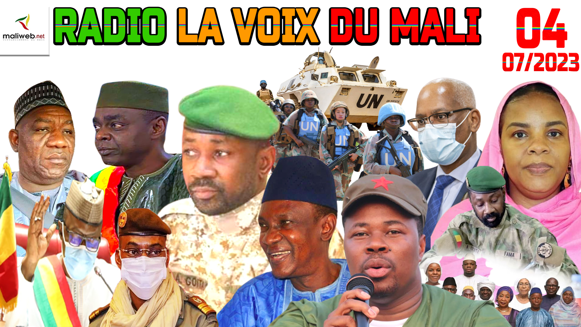 La Revue de Presse de la RADIO LA VOIX DU MALI du 04 JUILLET 2023