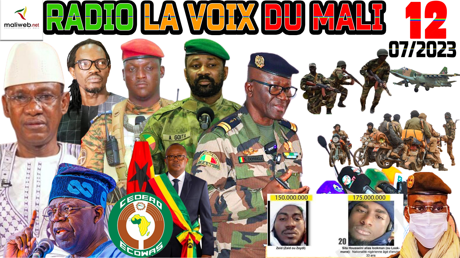 La Revue de Presse de la RADIO LA VOIX DU MALI du 12 JUILLET 2023