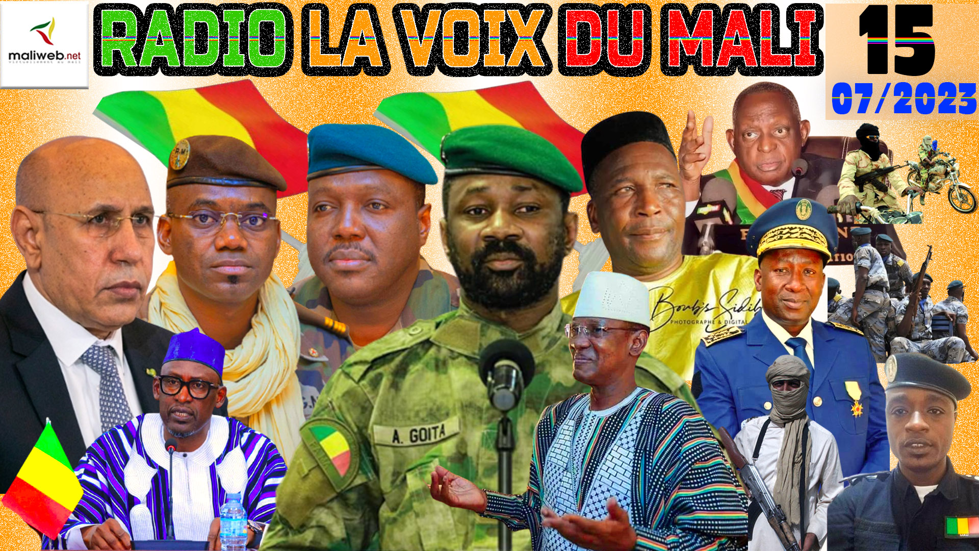 La Revue de Presse de la RADIO LA VOIX DU MALI du 15 JUILLET 2023