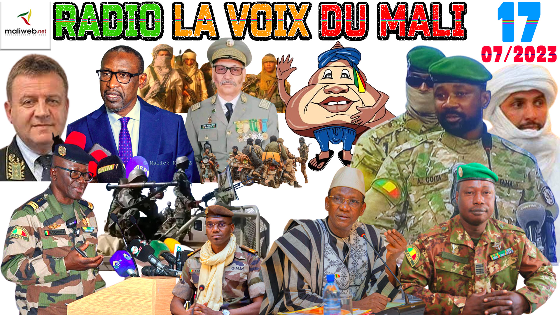 La Revue de Presse de la RADIO LA VOIX DU MALI du 17 JUILLET 2023