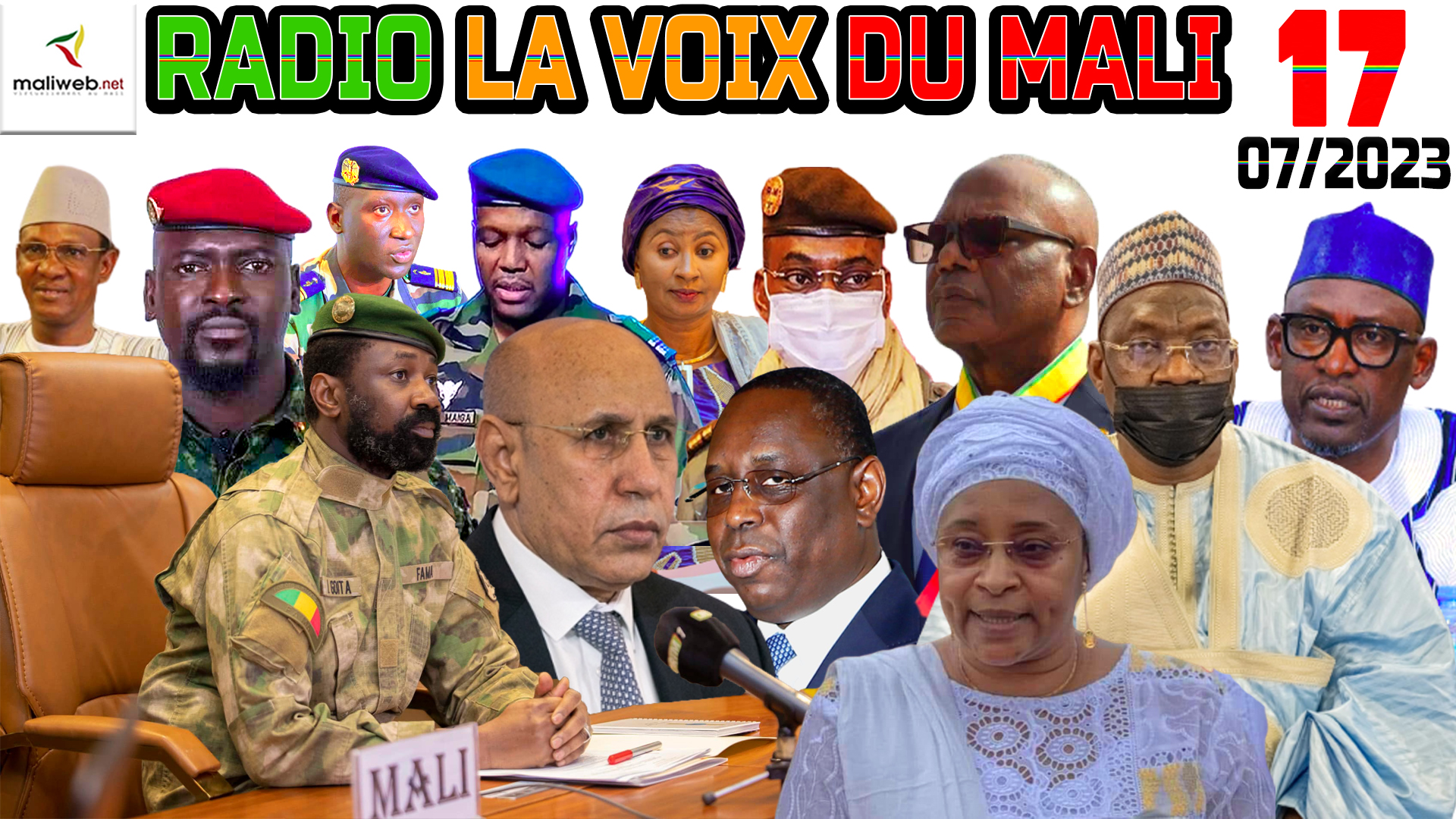 La Revue de Presse de la RADIO LA VOIX DU MALI du 19 JUILLET 2023