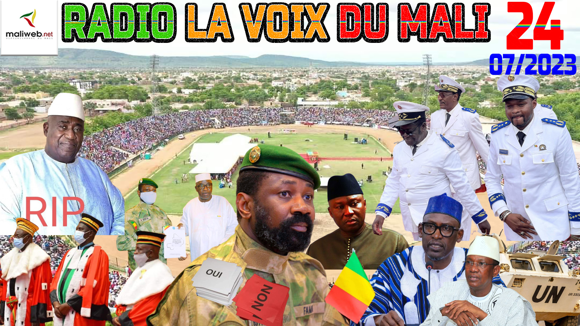 La Revue de Presse de la RADIO LA VOIX DU MALI du 24 JUILLET 2023