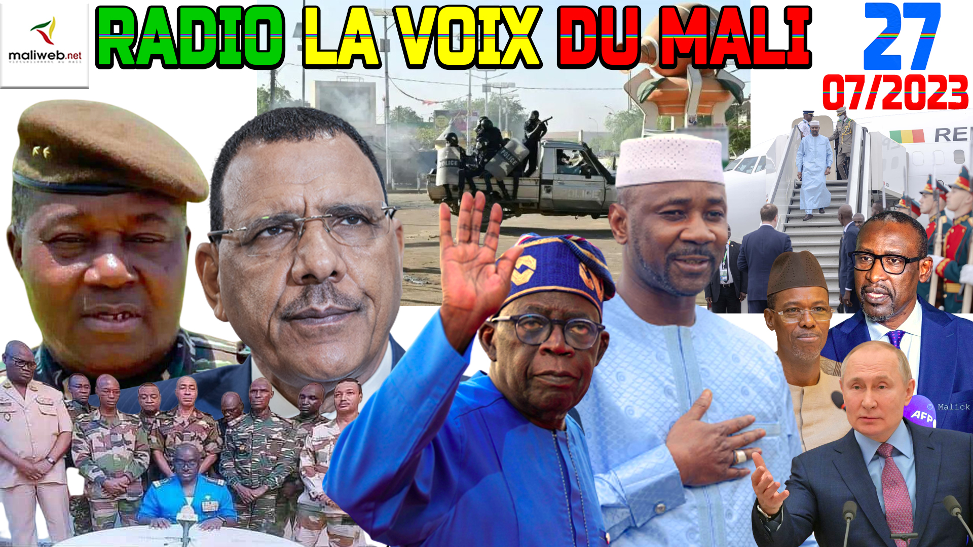 La Revue de Presse de la RADIO LA VOIX DU MALI du 27 JUILLET 2023