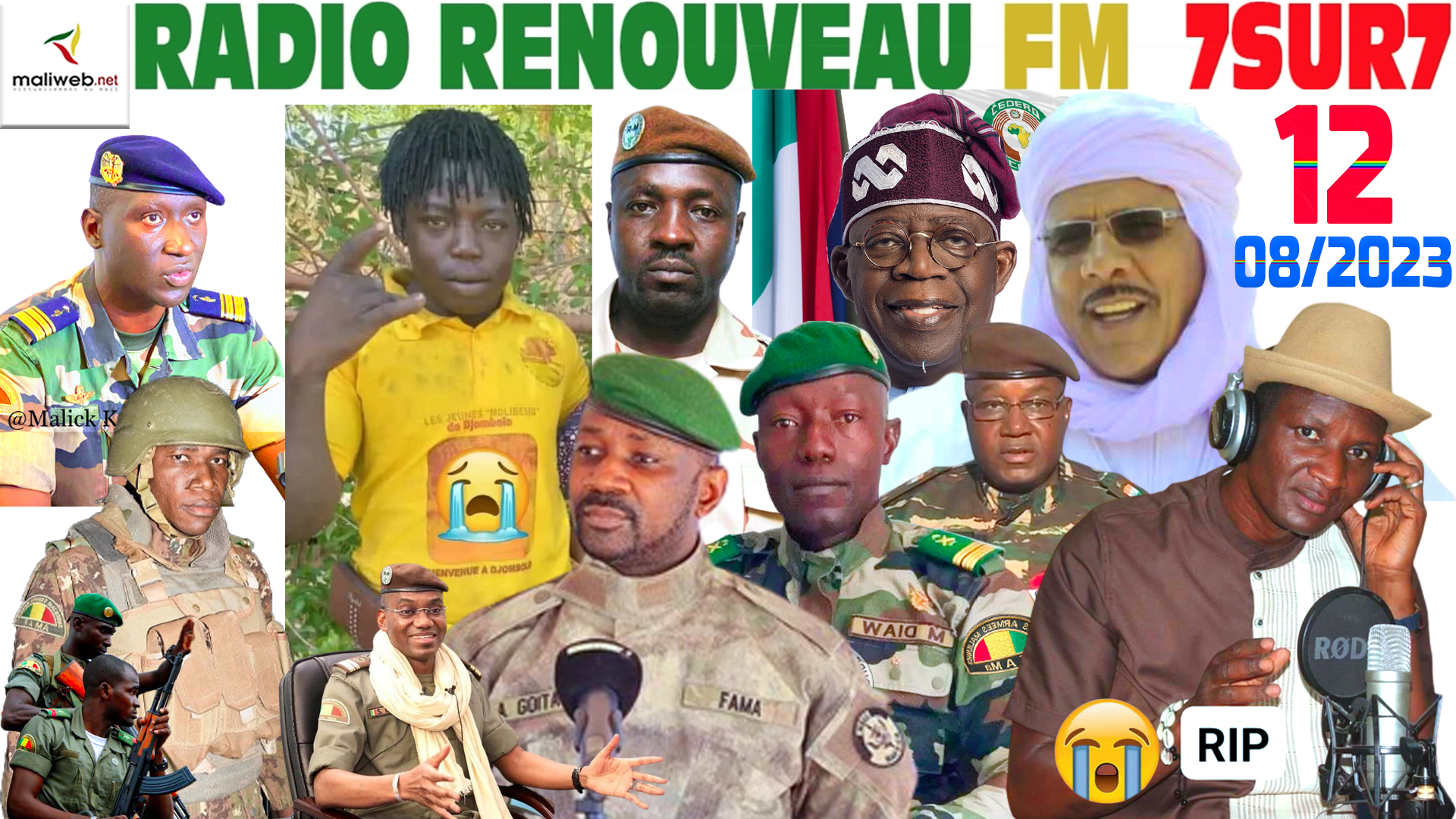 Emission 7SUR7 de la RADIO RENOUVEAU FM du 12 AOUT 2023