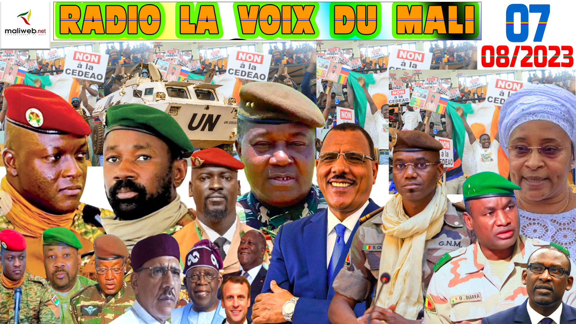 La Revue de Presse de la RADIO LA VOIX DU MALI du 07 AOUT 2023