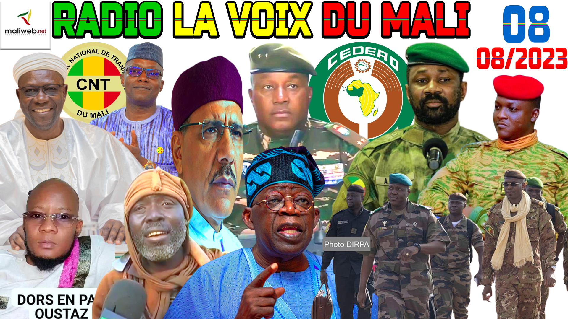 La Revue de Presse de la RADIO LA VOIX DU MALI du 08 AOUT 2023