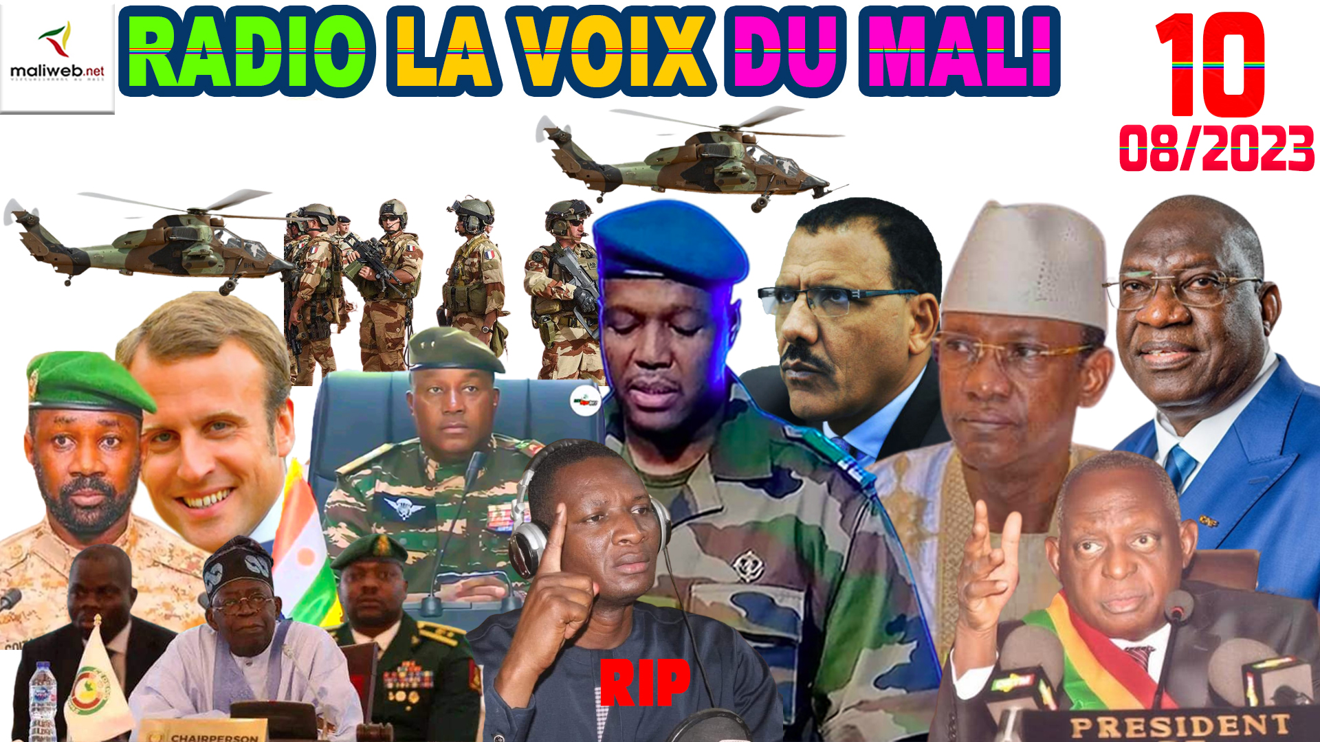 La Revue de Presse de la RADIO LA VOIX DU MALI du 10 AOUT 2023