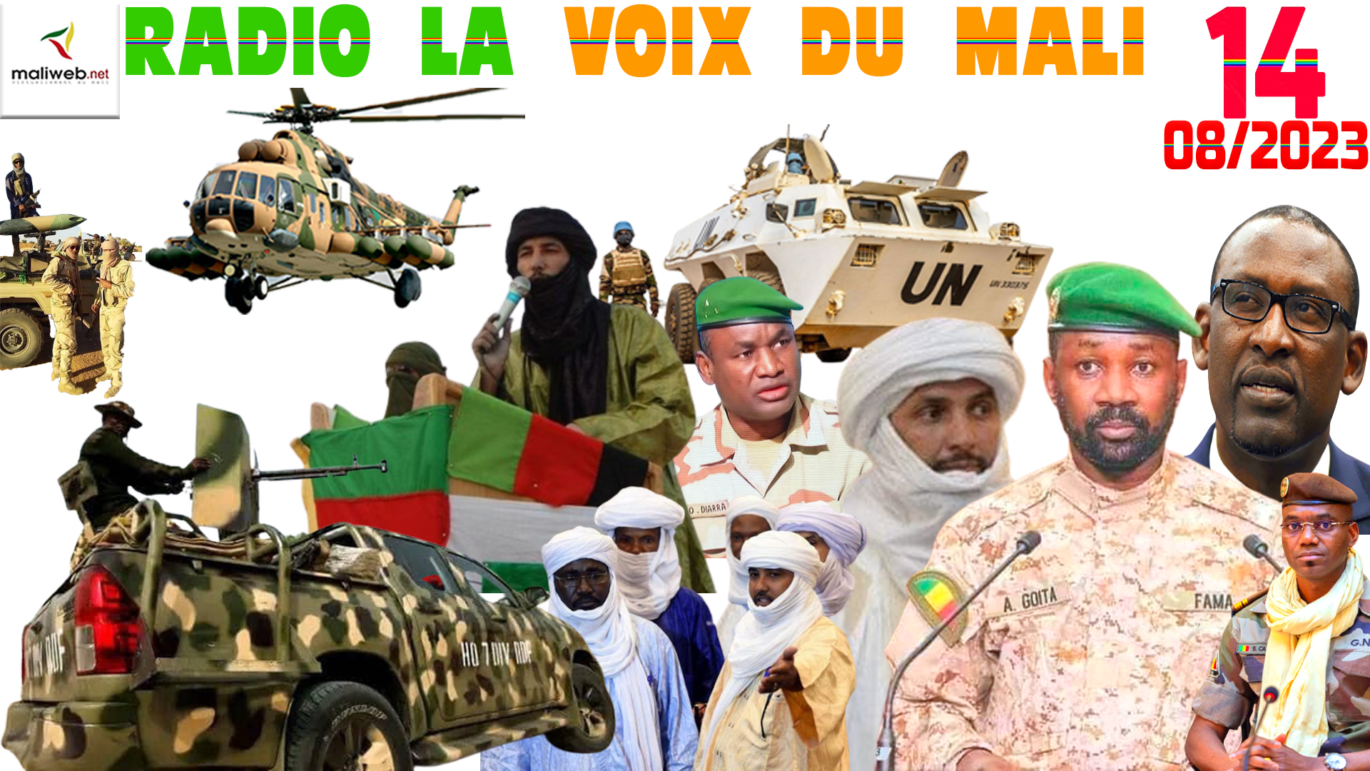 La Revue de Presse de la RADIO LA VOIX DU MALI du 14 AOUT 2023