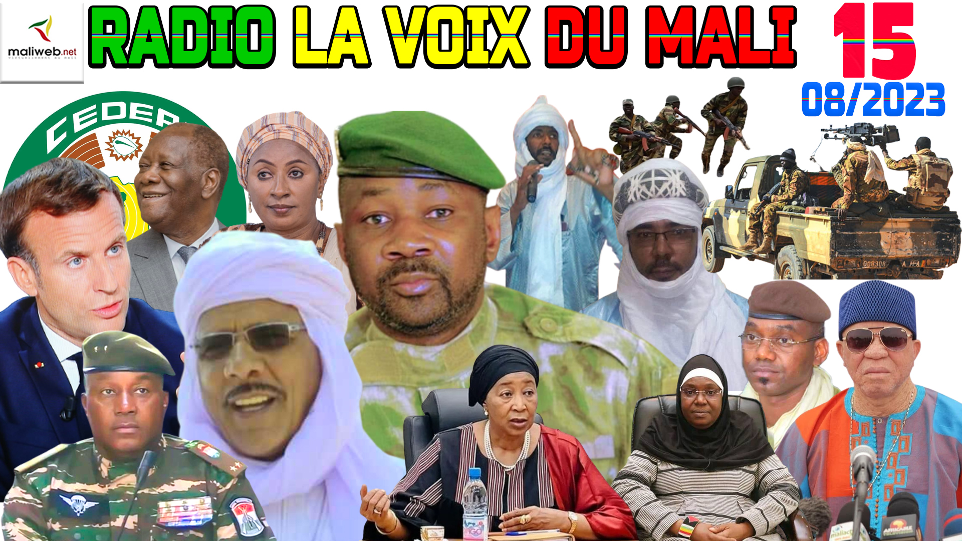 La Revue de Presse de la RADIO LA VOIX DU MALI du 15 AOUT 2023