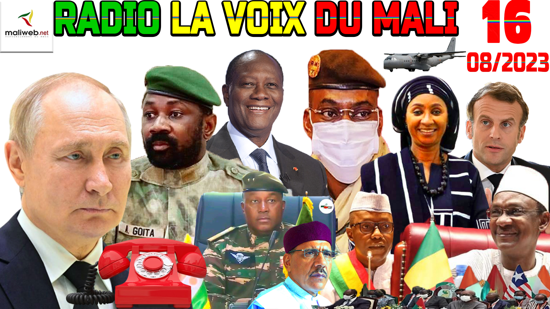 La Revue de Presse de la RADIO LA VOIX DU MALI du 16 AOUT 2023