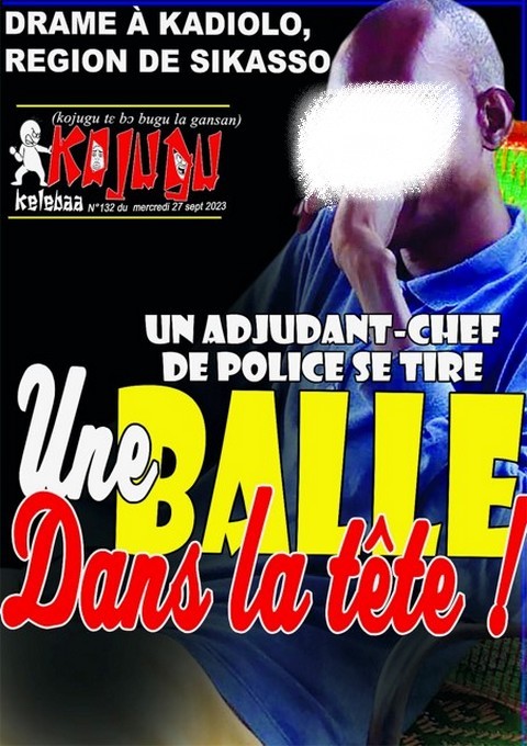 Drame à Kadiolo, région de Sikasso :  Un Adjudant-chef de Police se tire une balle dans la tête !