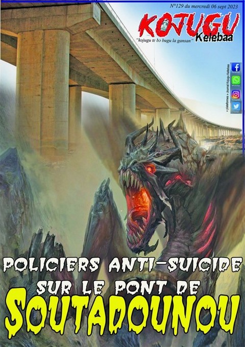 L’idée n'est pas anodine: *Des policiers anti-suicide sur le pont de Soutadounou