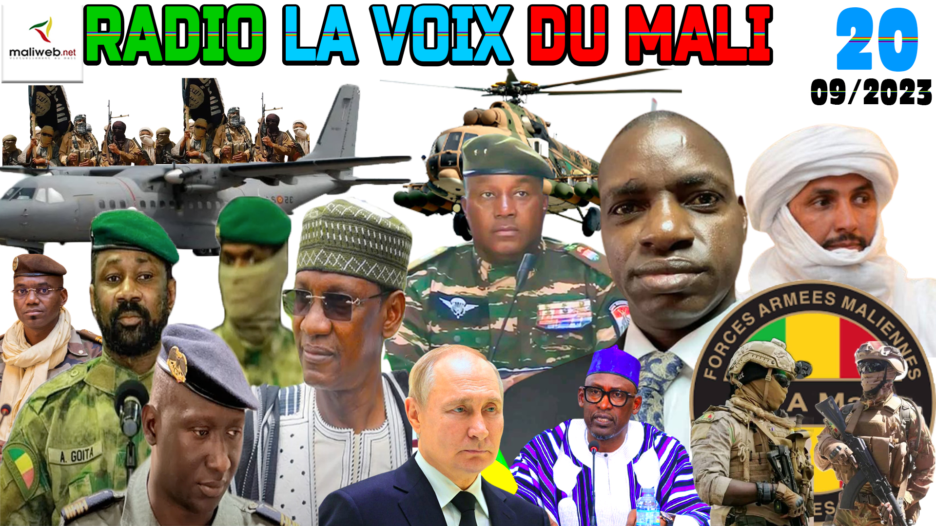 La Revue de Presse de la RADIO LA VOIX DU MALI du 20 SEPTEMBRE 20231