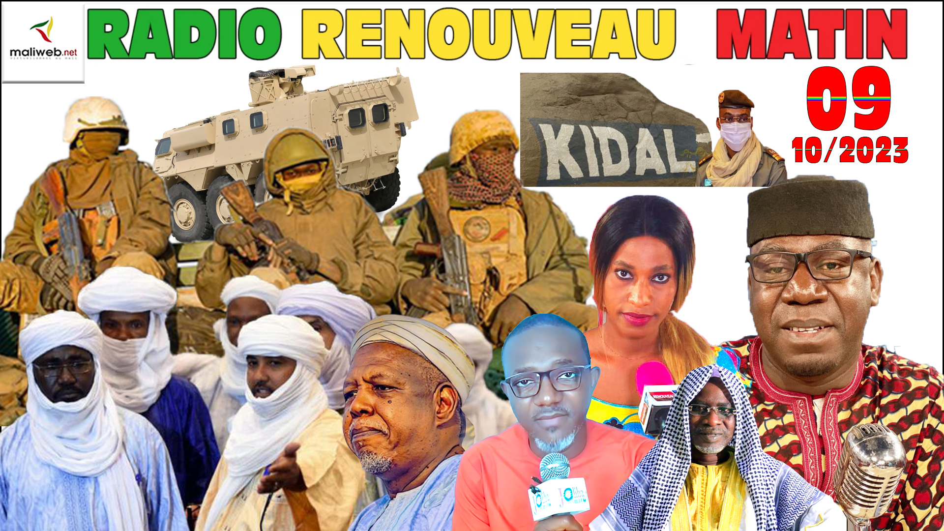 La Revue de Presse de la RADIO LA VOIX DU MALI du 09 OCTOBRE 2023