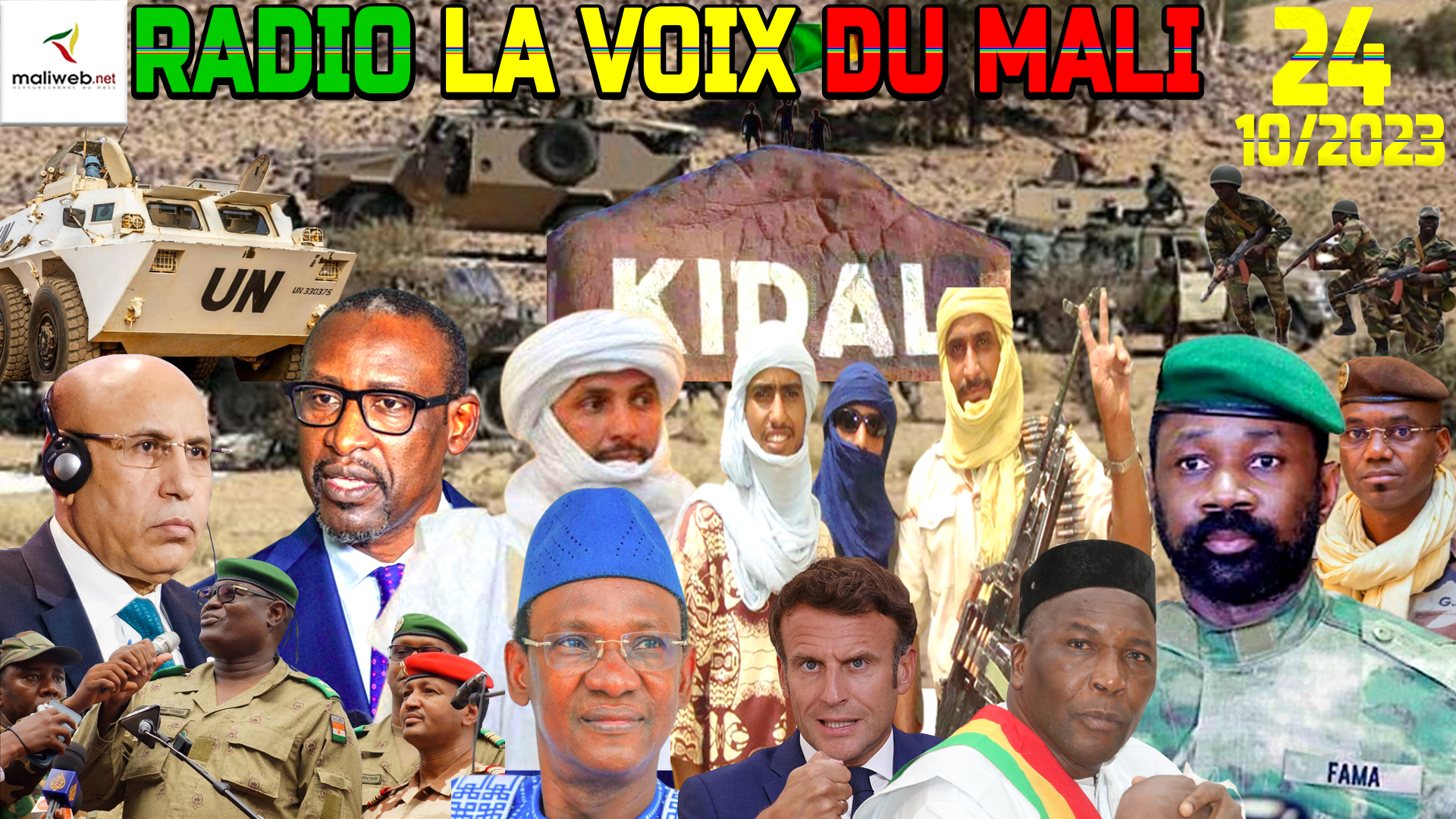 La Revue de Presse de la RADIO LA VOIX DU MALI du 24 OCTOBRE 2023