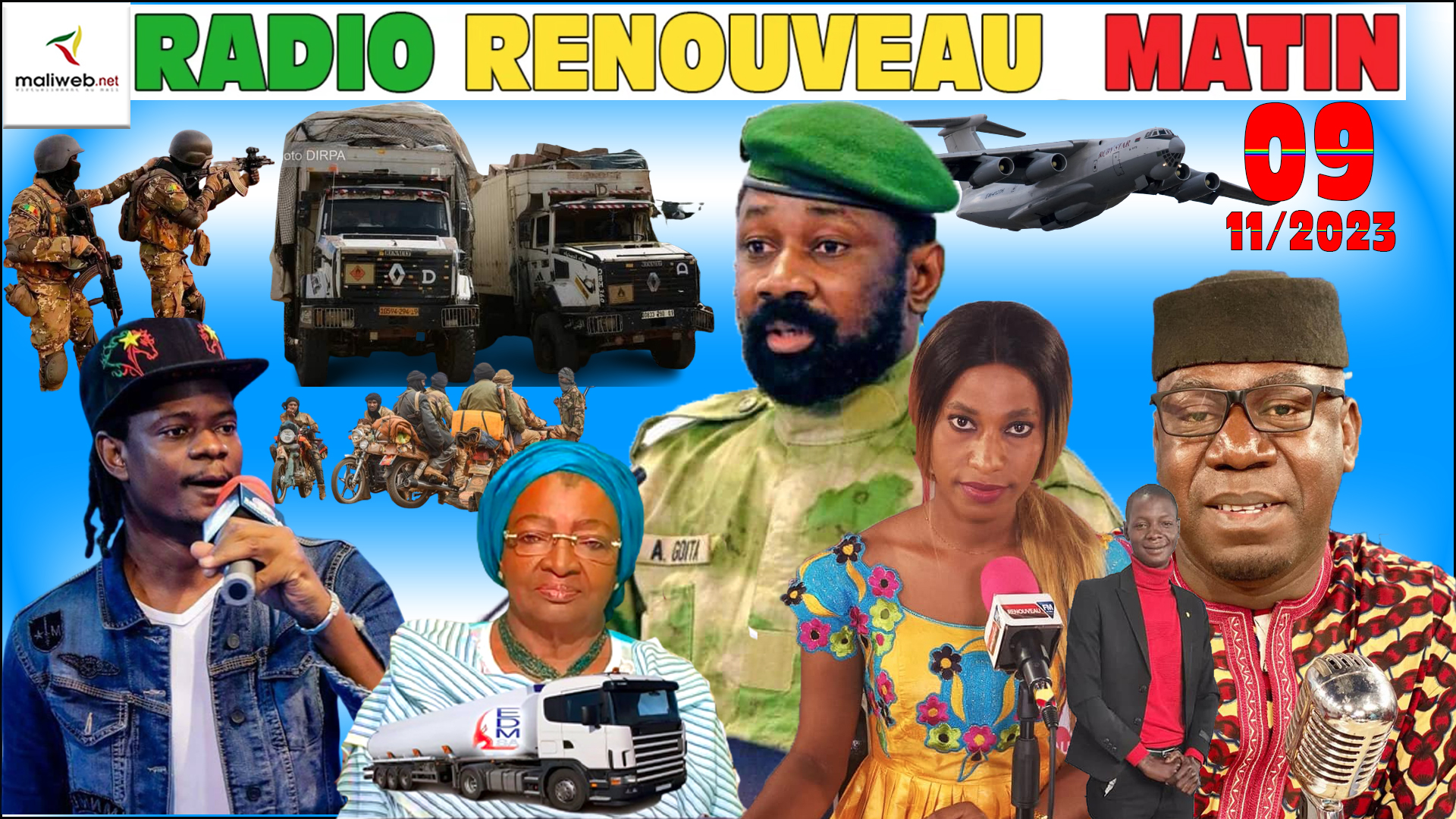 La Revue de Presse de la RADIO LA VOIX DU MALI du 09 NOVEMBRE 2023