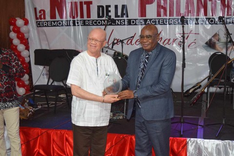 Nuit de la philanthropie 2023 :  Thierno Hass Diallo distingué par le trophée d'honneur de l'année