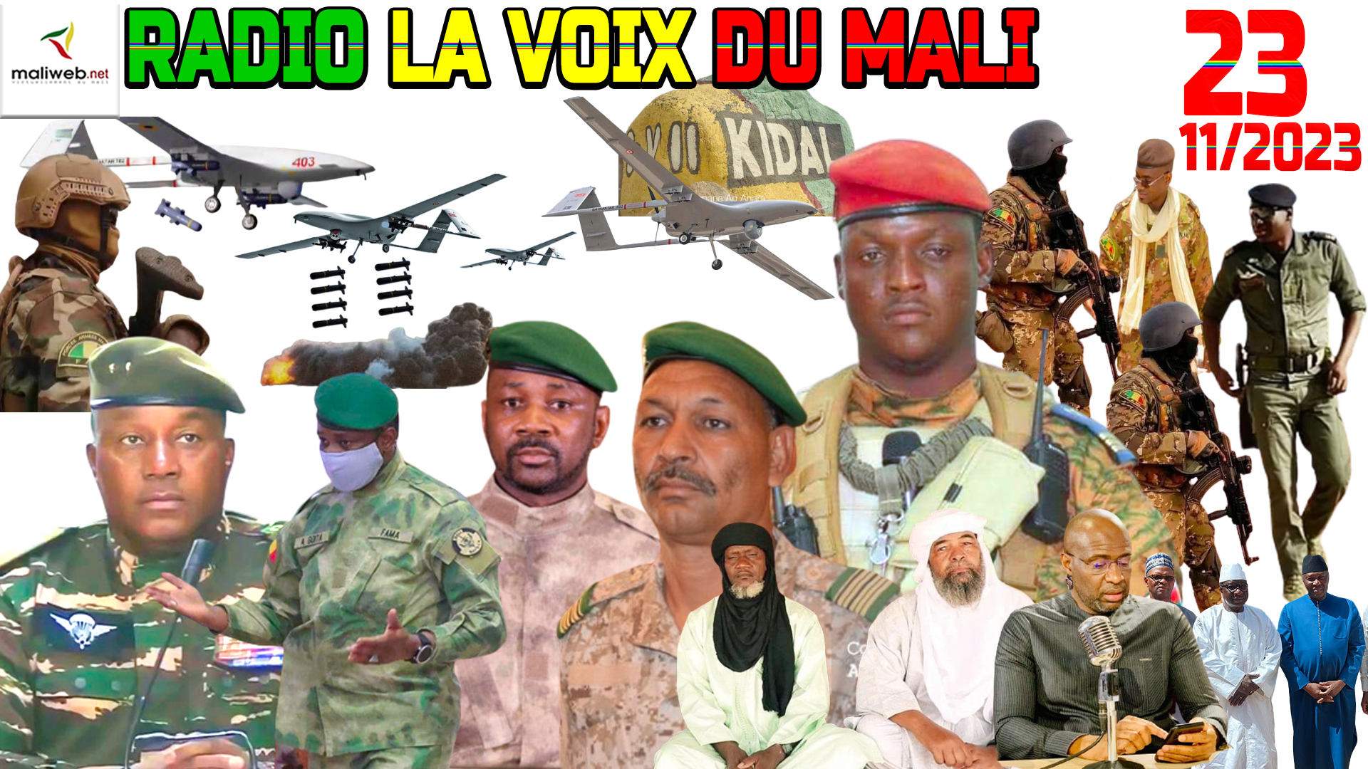 La Revue de Presse de la RADIO LA VOIX DU MALI du 23 NOVEMBRE 2023