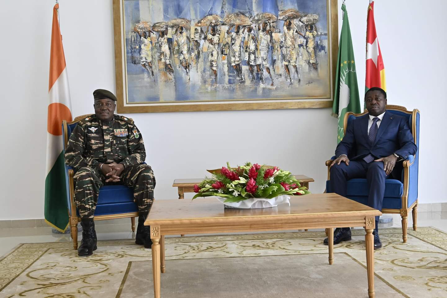 Le président nigérien de transition en visite de travail à Lomé, au Togo (officiel)