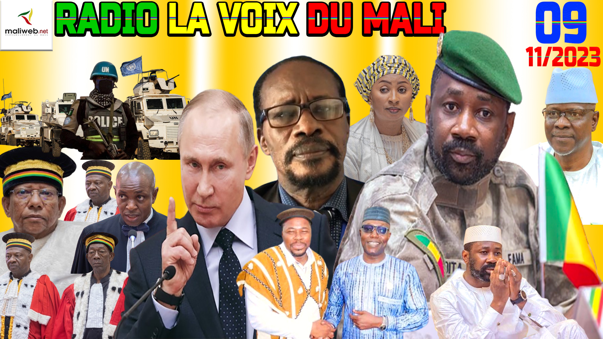 La Revue de Presse de la RADIO LA VOIX DU MALI du 09 DECEMBRE 2023