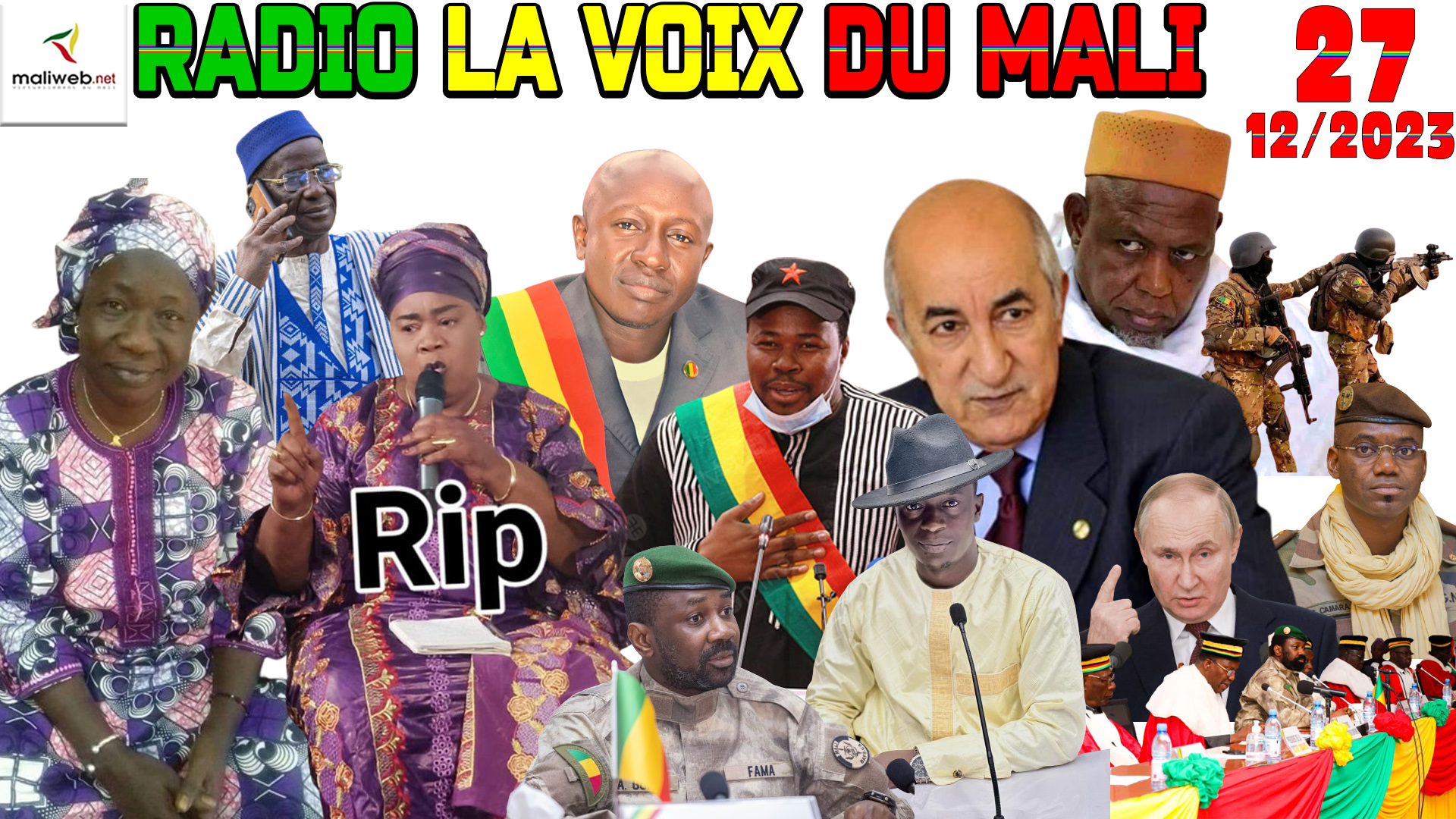 La Revue de Presse de la RADIO LA VOIX DU MALI du 27 DECEMBRE 2023