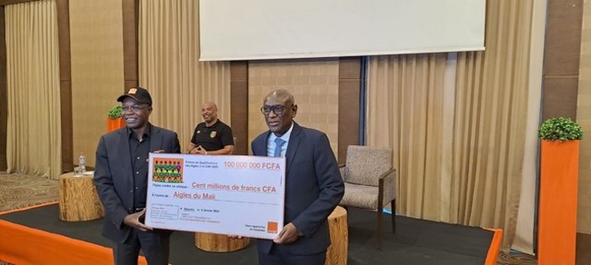 Orange Mali offre  100 millions aux  Aigles du Mali pour la CAN 2023