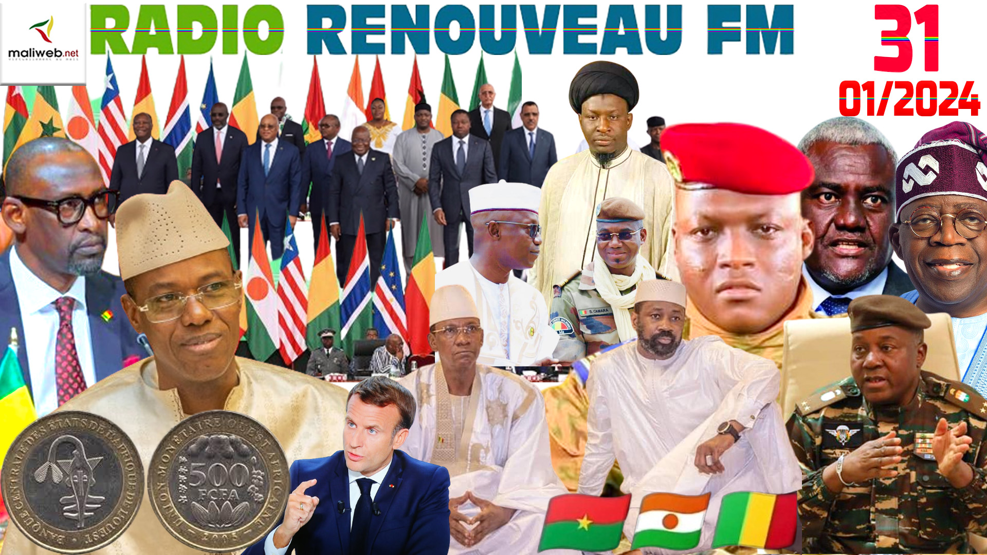 La Revue de Presse de la RADIO RENOUVEAU FM du 31 JANVIER 2024