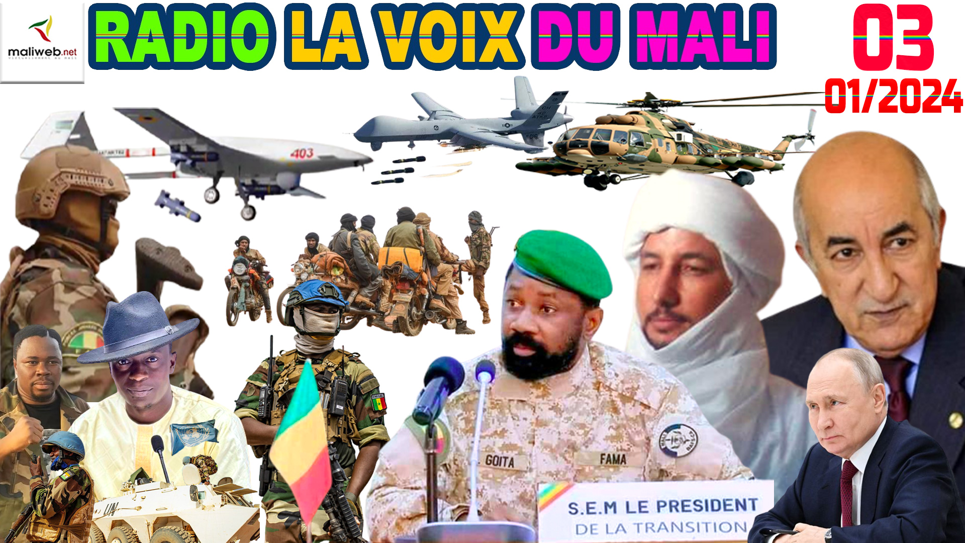 La Revue de Presse de la RADIO LA VOIX DU MALI du 03 JANVIER 2024