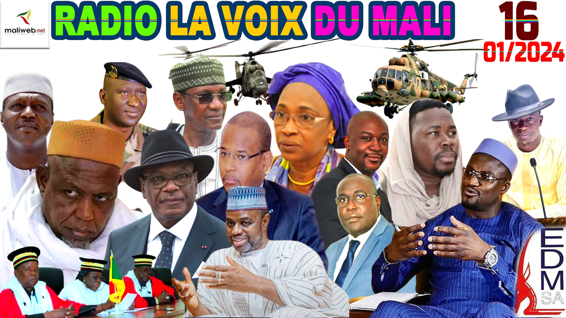 La Revue de Presse de la RADIO LA VOIX DU MALI du 16 JANVIER 2024