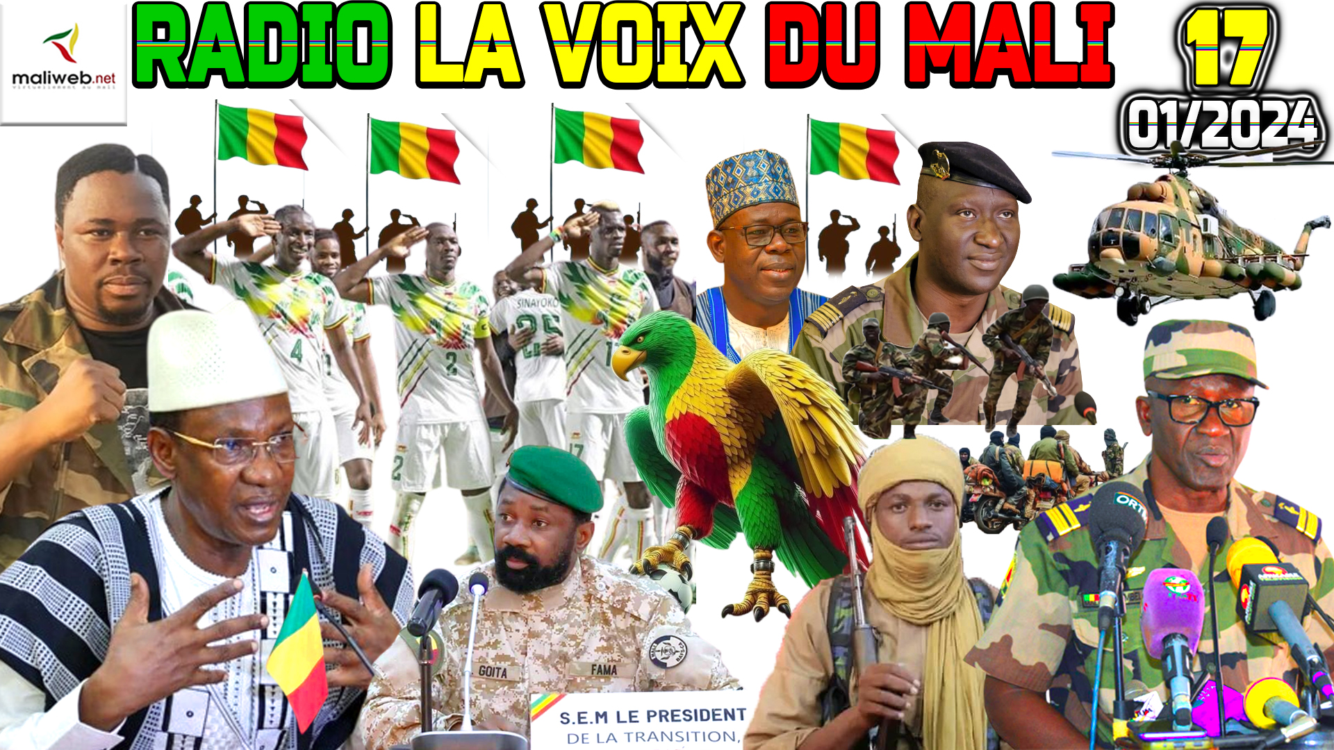 La Revue de Presse de la RADIO LA VOIX DU MALI du 17 JANVIER 2024