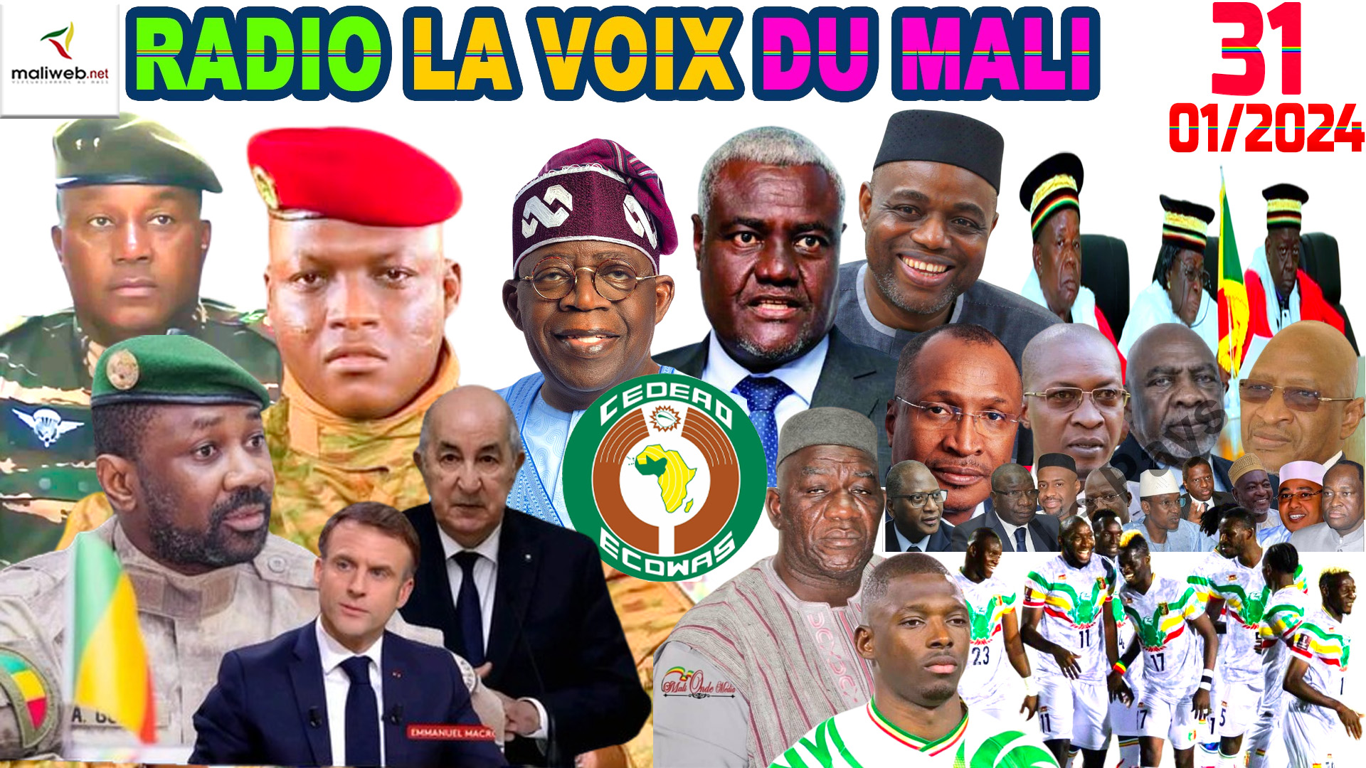 La Revue de Presse de la RADIO LA VOIX DU MALI du 31 JANVIER 2024