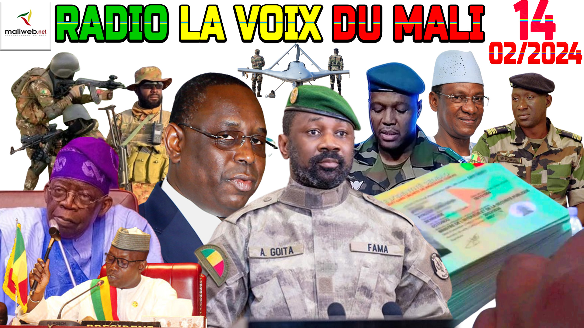 La Revue de Presse de la RADIO LA VOIX DU MALI du 14 FEVRIER 2024