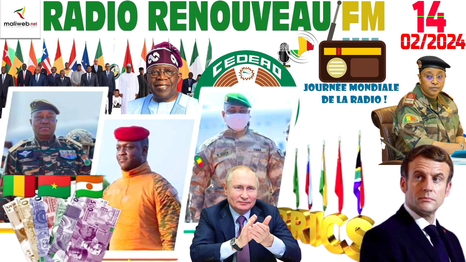 La Revue de Presse de la RADIO RENOUVEAU FM du 14 FEVRIER 2024