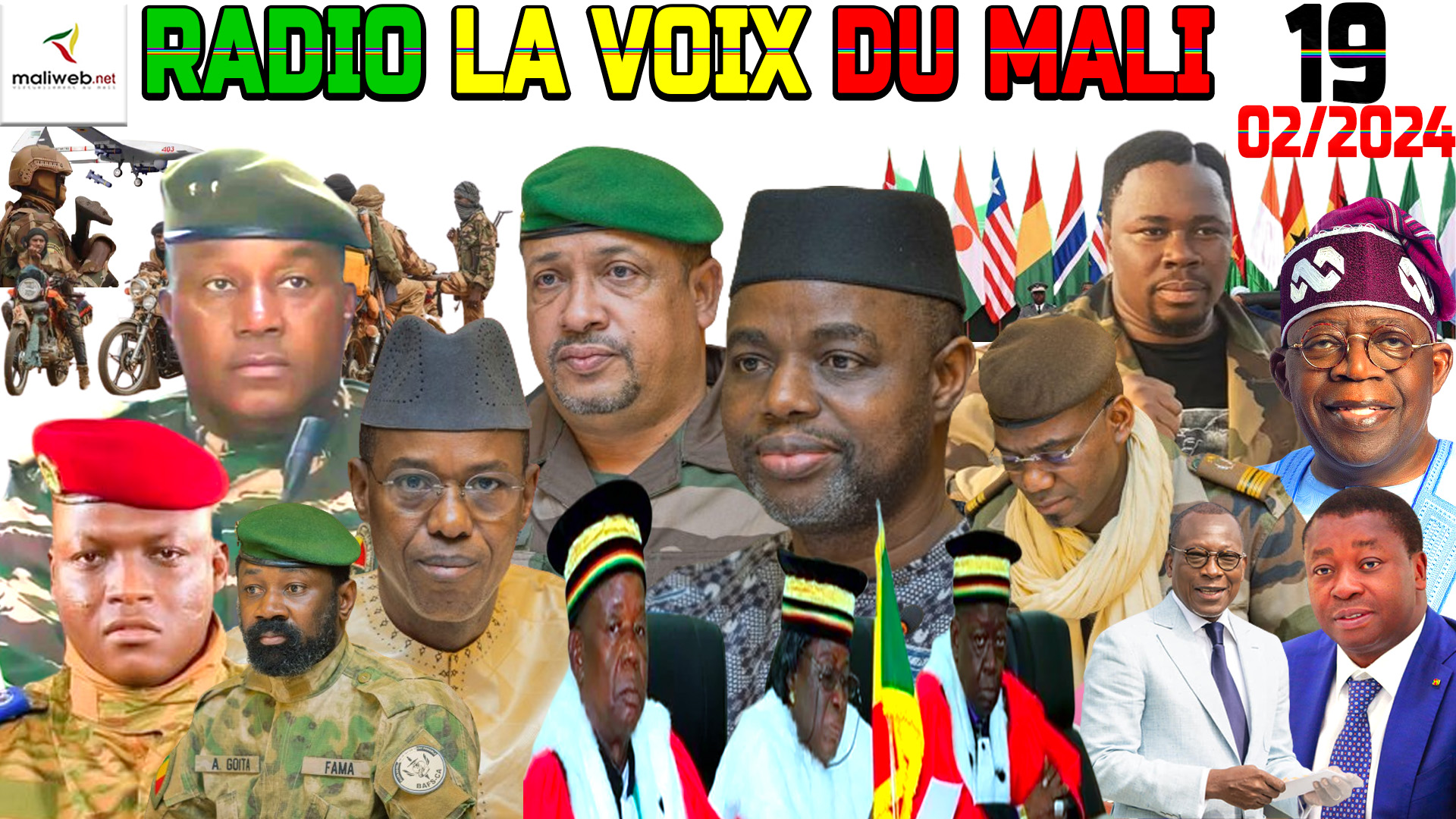 La Revue de Presse de la RADIO LA VOIX DU MALI du 19 FEVRIER 2024