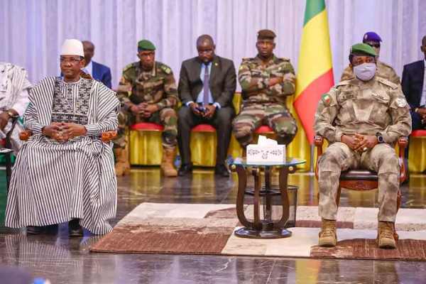 #Mali : Le Corps diplomatique présente ses vœux de nouvel an au président Goïta