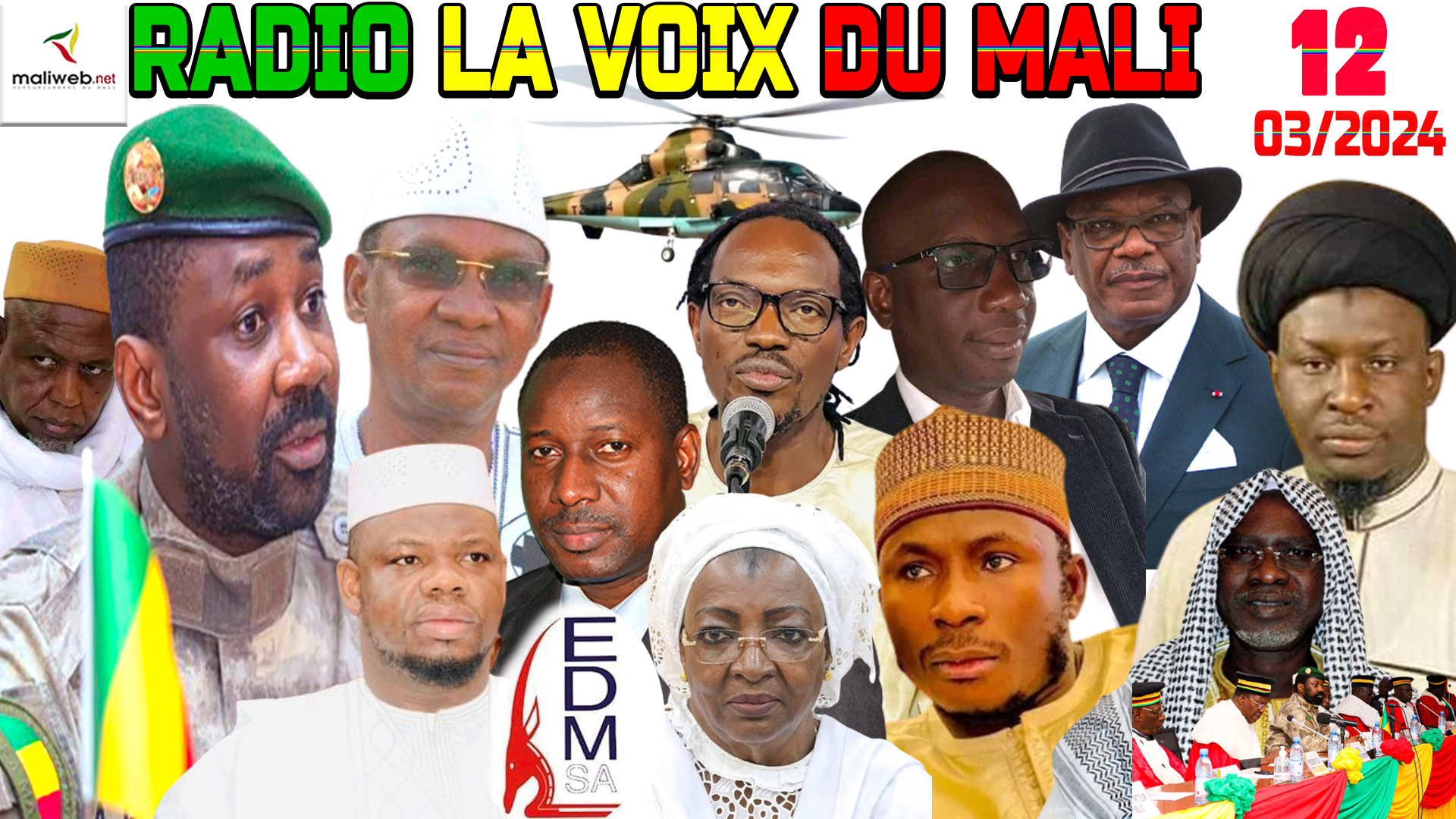 La Revue de Presse de la RADIO LA VOIX DU MALI du 12 MARS 2024