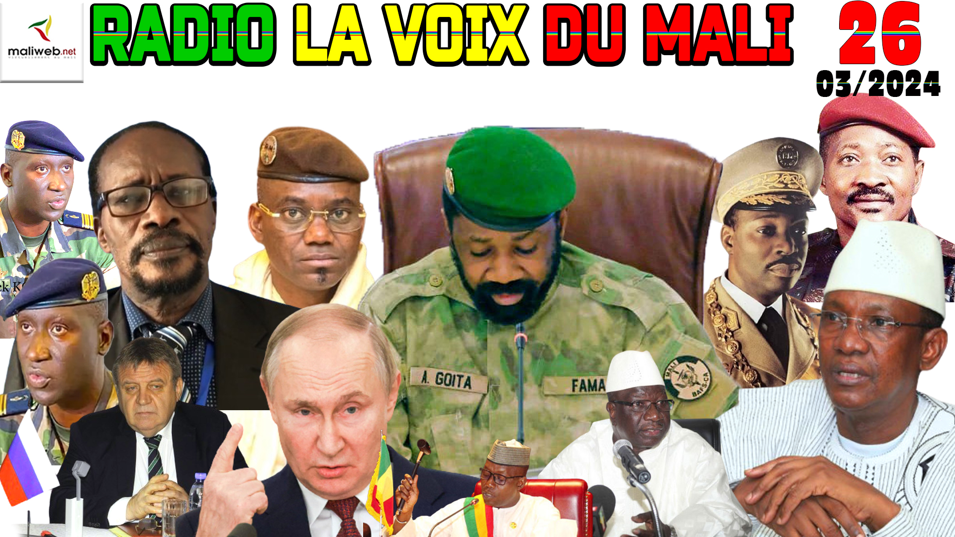 La Revue de Presse de la RADIO LA VOIX DU MALI du 26 MARS 2024