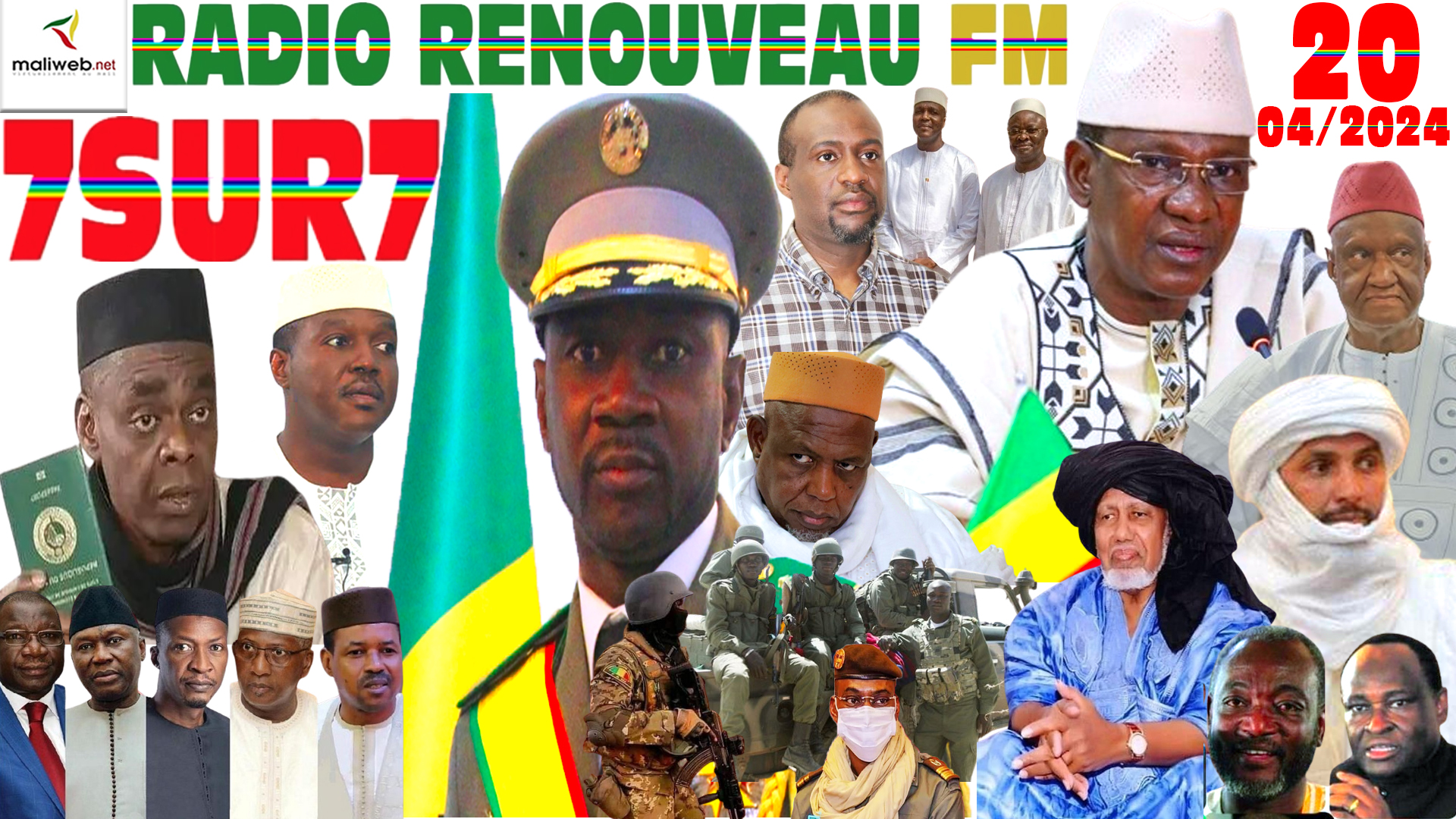 Emission 7SUR7 de la RADIO RENOUVEAU FM du 20 AVRIL 2024