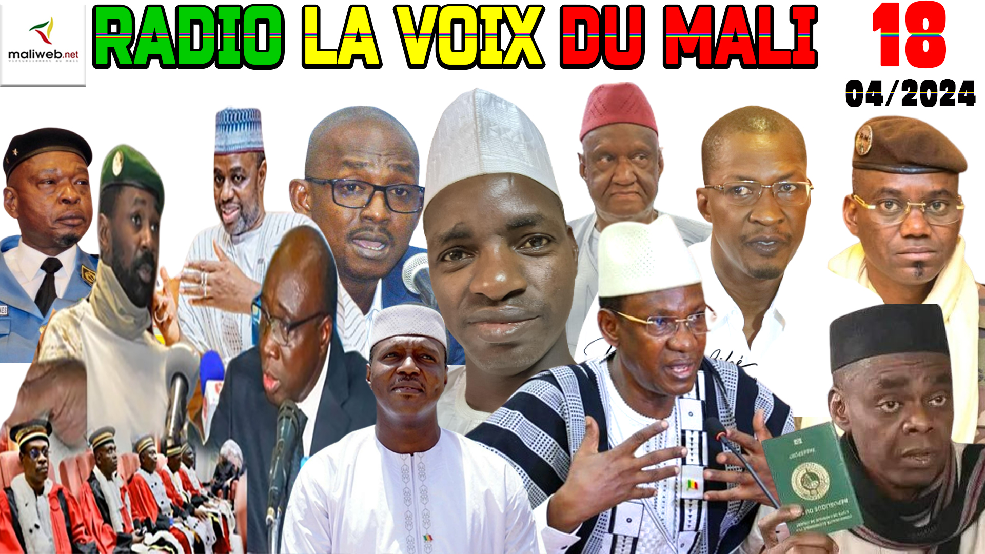 La Revue de Presse de la RADIO LA VOIX DU MALI du 18 AVRIL 2024