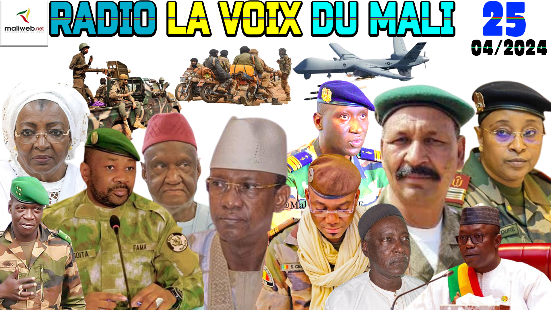 La Revue de Presse de la RADIO LA VOIX DU MALI du 25 AVRIL 2024